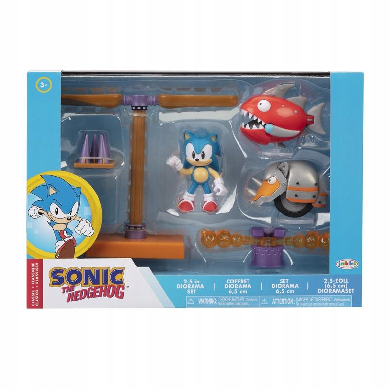 JAKKS Pacific Sonic Boom Mini DIORAMA LIETAJÚCA BATÉRIOVÁ ZÓNA Sada + Figúrka 41442
